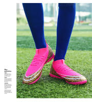 Botas de fútbol para hombres, tacos de fútbol para césped, botas de fútbol antideslizantes para exteriores para niños, calzado deportivo de entrenamiento de hierba profesional, parte superior baja - details 31