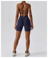 Sujetador Deportivo Sexy para Mujeres Top de Gimnasio Entrenamiento Correr Cruz Yoga Sujetador de Yoga Stretch Ropa Interior Fitness para Mujeres Material de Nylon Temporada Primavera/Verano - details 25