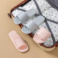 Zapatillas de viaje plegables para mujer, zapatillas desechables portátiles antideslizantes para viajes de negocios, para Hotel, se pueden bañar - details 2