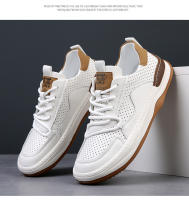 Zapatos de cuero para hombre, zapatos casuales huecos y transpirables de suela gruesa - details 20