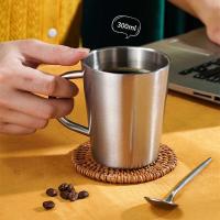 Tazas de doble capa de acero 300ml 304, aislamiento térmico de agua y café, taza de cerveza inoxidable - details 5