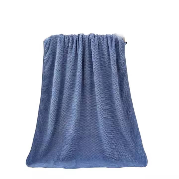 Toalla de baño portátil con absorción de agua para adultos, toalla de baño suave gruesa, forro polar Coral, manta de 140x70cm para el hogar - 1