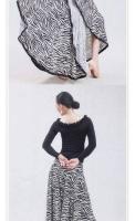 Falda flamenco leopardo para mujer, faldas salón, vestido baile tango, vals estándar de cebra, nuevo color - details 1