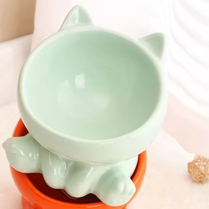 Alimentador de agua para perros y gatos, contenedor de comida para gatos, cuenco de alimentación para mascotas, suministros para mascotas - 1