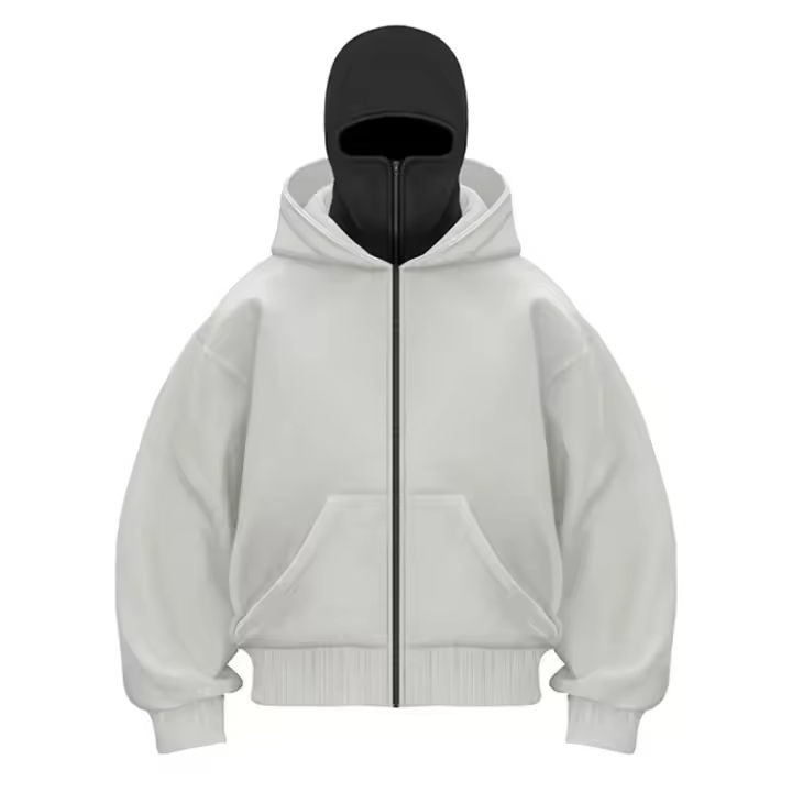 Sudadera de Invierno Harajuku Gótico Y2K Diseño de Doble Sombrero A Prueba de Viento - 1