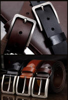 Cinturón de cuero genuino para hombre, hebilla retro, cinturón de piel de vaca versátil, 125 cm, regalo para hombre - details 5