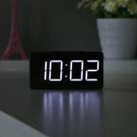 Reloj despertador Digital LED con retroiluminación, calendario de datos y hora, reloj de mesa con retroiluminación electrónica - details 6