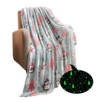 Manta suave luminosa navideña con Material ligero y transpirable, adecuada para viajes en coche y Camping - details 4