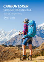 Naturehike-Bastones de carbono ultraligeros para senderismo, escalada, viajes, bastones de estilo nórdico de alta intensidad - details 0