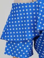 Vestido de fiesta Vintage elegante con hombros descubiertos, vestidos Midi de verano con lunares y volantes para mujer - details 33