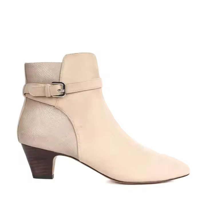 Fabricante de botines otoño e invierno, tobillera, tacón bajo corto, botas, botas western para mujer - 1