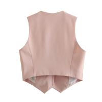 BUNO-Chaleco sin mangas para mujer, chalecos elegantes con cuello en V y una sola botonadura, Tops blancos elegantes - details 11