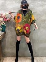 Masss-suéteres con capucha para mujer, ropa de moda de invierno, holgados cárdigans con estampado Floral, cálidos e informales de lujo, talla grande, 2024 - details 7
