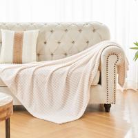 Manta de forro polar suave para sofá, mantas decorativas de franela cálidas y súper acogedoras, manta de felpa ligera para sofá - details 2