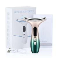 Dispositivo de belleza para el cuello, 3 modos, EMS, estiramiento Facial, eliminador de papada, LED, antiarrugas, masajeador Facial para apretar la piel - details 4