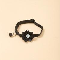 Collar de gato con adornos de flores de nailon con campana, varios colores disponibles, collar ajustable para mascotas para gatos y perros pequeños - details 1