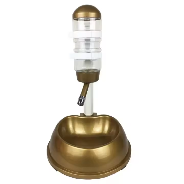 Bebedero de agua para mascotas, soporte para comida, plato alimentador para hámster, tazón, botella, fuente automática - 1