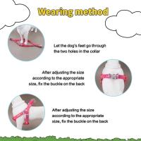 Un colorido arnés para perros con trípode de hueso para uso en interiores y exteriores - details 2