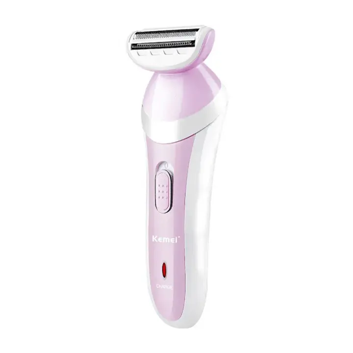 Kemei-depiladora eléctrica KM-1606Z para mujer, afeitadora corporal indolora, lavable, recortadora para Bikini, piernas y axilas - 1