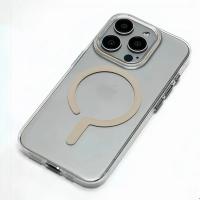 Caja de carga Magsafe de metal plateado titanio Botón fuerte para iPhone 16Pro Max - details 5