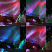 Proyector de Aurora de Arcoíris LED RGB Efecto de Luz de Baile DJ Disco - details 12