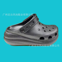Agujeros zapatos de las mujeres zapatos de playas de suela gruesa aumento antideslizante zapatillas de suela suave desgaste exterior sandalias nube agujero - details 6