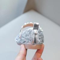 Zapatos de cuero con diamantes de imitación brillantes para niñas, zapatos de cristal para niñas, zapatos planos de vestir para niñas, fiesta de boda, perlas, abalorios ostentosos - details 14