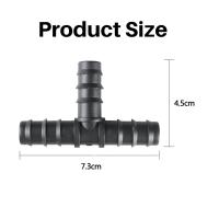 100 Uds conectores de riego por goteo conector de púas de 16mm acoplamientos en T conectores de riego para tuberías de goteo WaterTubing - details 3