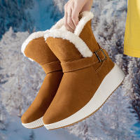 Botas de nieve para mujer, botines clásicos con forro de piel, suela antideslizante, ligeros, cómodos, cálidos, para exteriores, Invierno - details 6