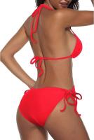 Traje de baño de vacaciones casual de bikini de tres puntos dividido para mujer profesional - details 18