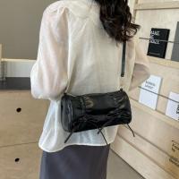 Bolso de mano con lazo plisado para niña, bolso de hombro con pajarita de Balletcore de estilo coreano, bolso de compras Y2K de cuero PU - details 16