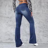 Vaqueros acampanados azules de cintura alta para mujer, pantalones de moda - details 7