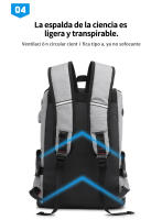 Mochila informal con tapa para hombre, bolsa impermeable con contraste de color ligero, para ordenador de 15,6 pulgadas, para estudiantes - details 6