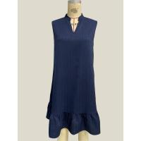 Svanco Vestido de verano para mujer, corte holgado, cuello en V, sin mangas, adecuado para ropa informal y de playa - details 7