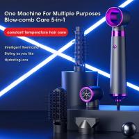 5 En 1 Secador De Pelo Aire Frío Y Caliente Peinador De Estilo Un Paso En El Lugar Rizador Automático - details 1