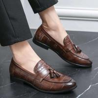 2023 nuevos zapatos de cuero genuino del vestido de boda de los hombres, zapatos Mokasin Gommino Le Fu - details 8