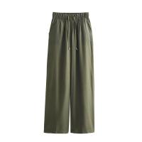 OUWU- Conjunto De Pantalones De Pierna Ancha Para Mujer, Camisa Informal De Manga Larga Con Cuello Tipo Polo, A Rayas Finas, A La Moda, Primavera - details 10