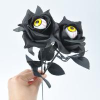 10 Uds. De decoración divertida para fiesta de Halloween, globo ocular rosa aterrador, flor falsa, simulación de flor de rosa Artificial, decoración de Halloween - details 20