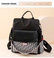 Mochila de Viaje de Moda Coreana Uso Dual de Cuero Suave Versátil para Mujeres - details 0
