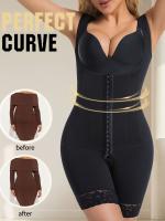 1 Unidad de Entrenador de Cintura de Alta Compresión para Mujer – Faja Moldeadora con Detalles de Encaje, Modeladora Corporal y Soporte Abdominal para Recuperación Postparto, - details 2