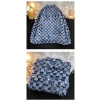 Chaqueta vaquera a cuadros para hombre y mujer, estilo americano, corte holgado, diseño Vintage, sensibilidad, ropa informal de otoño a la moda - details 4