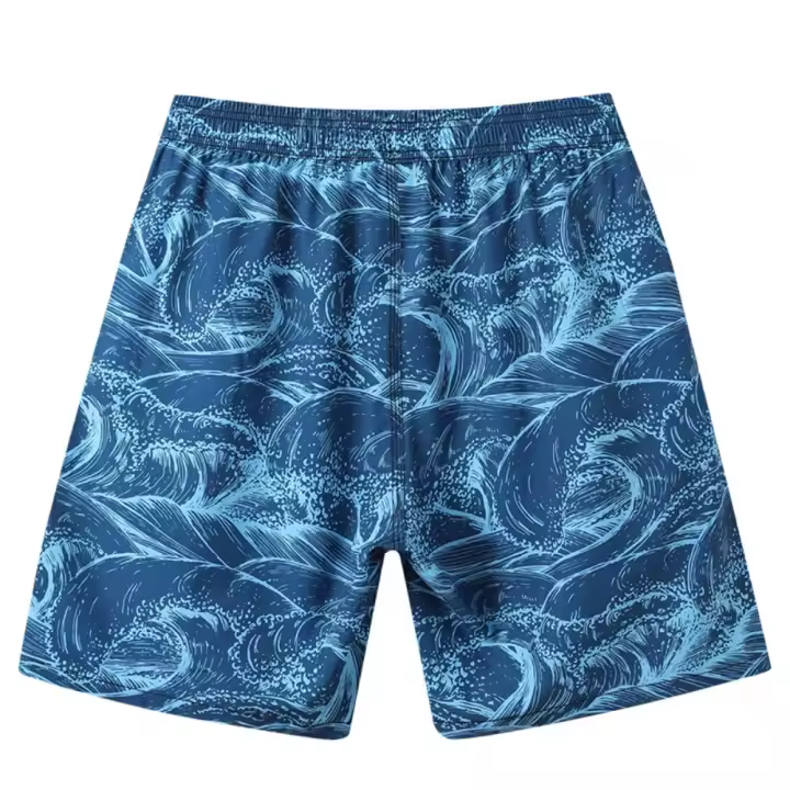 Pantalones de Natación para Hombres con Estampado Personalizado Secado Rápido, Talla Ajustable, Bolsillos Convenientes para Vacaciones - 1