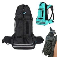 Mochila para mascotas transpirable reflectante para cachorros, para Corgi Bulldog, perros grandes, bolsa de viaje ajustable para senderismo al aire libre - details 14
