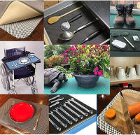 Encaje de Almohadilla de Estante de Cocina Alfombrilla Antideslizante de PVC con Patrón de Cuadros - details 5