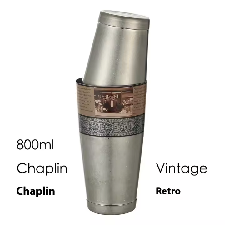 Coctelera Trasera Boston Shaker: Juego de 2 piezas: Herramienta de Barra de barmano profesional with peso de 18,6 Oz y peso de 25 oz - 1