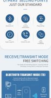 Transmisor y receptor de Audio con Bluetooth 5,3, 3,5mm, AUX, estéreo, 2 en 1, adaptador inalámbrico de música HIFI con micrófono para TV, PC, Kit de auriculares para coche - details 1