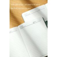 Cuaderno Vintage de cuero A5 con cubierta de cuaderno, cubierta suave personalizada y marcapáginas, perfecto para negocios, reuniones - details 3