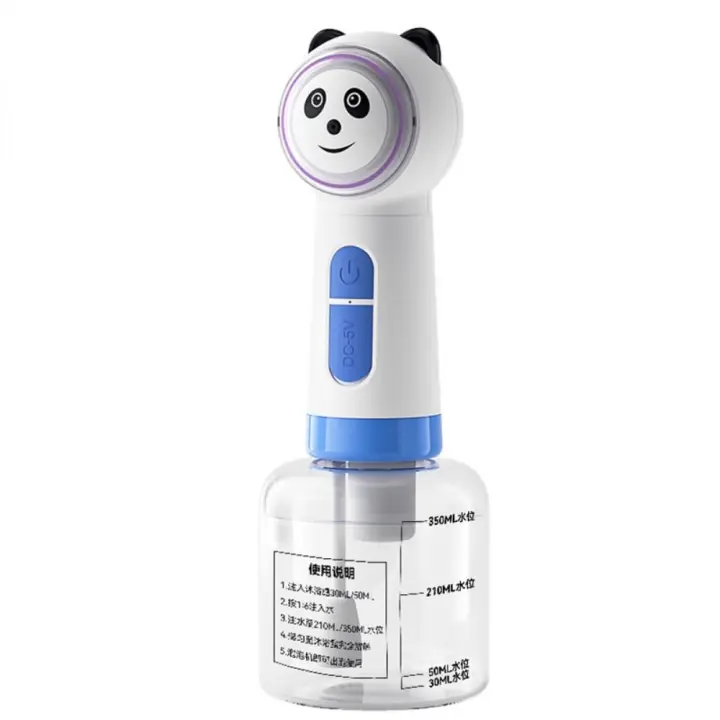 Máquina Eléctrica de espuma para limpieza de mascotas, pulverizador de champú con forma de Panda, batería de 1800Ma, dispensador automático de jabón - 1