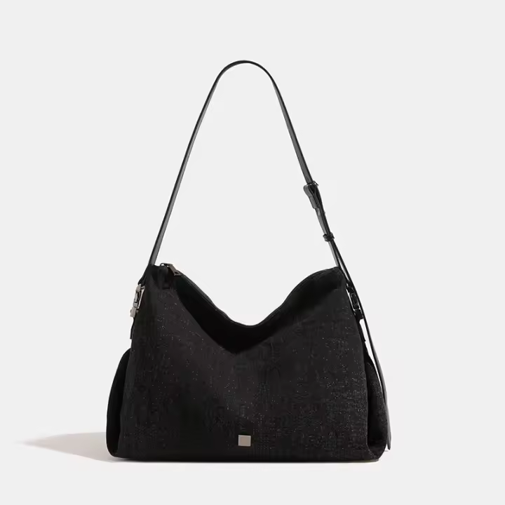 Bolso de mano de mezclilla de gran capacidad para mujer, nuevo bolso de viaje de cercanía versátil, bolso bandolera. - 1