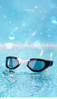 Gafas de natación antivaho profesionales para adultos, gafas de silicona impermeables galvanizadas, protección UV, gafas de natación para hombres - details 1